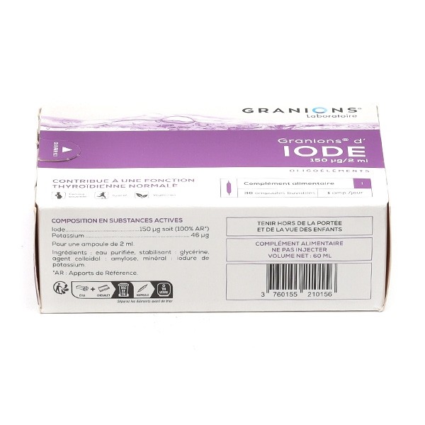 Granions Iode ampoules