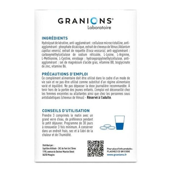 Granions Pro Keracys Cheveux Kératine 1000 mg comprimés