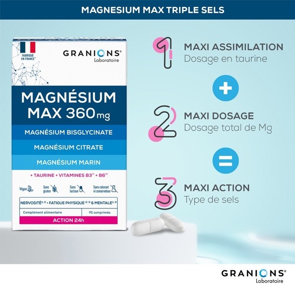Granions Magnésium Max 360 mg comprimés