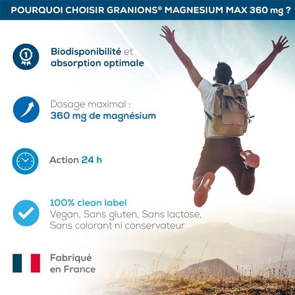 Granions Magnésium Max 360 mg comprimés