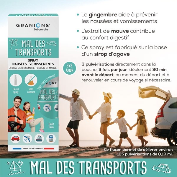 Granions Mal des transports spray