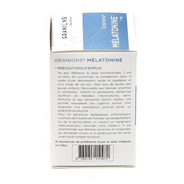 Granions mélatonine 1 mg gélules