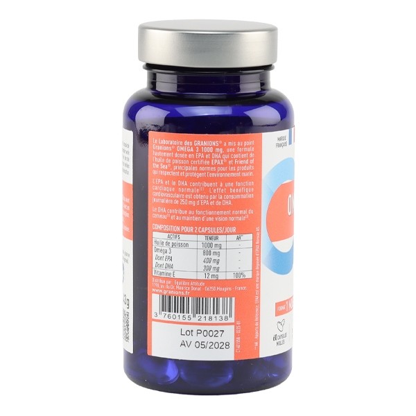 Granions Oméga 3 1000 mg capsules