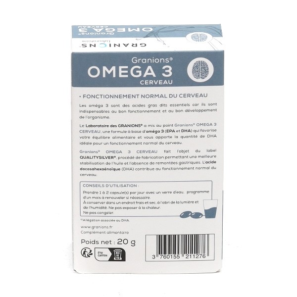 Granions Omega 3 Cerveau capsules