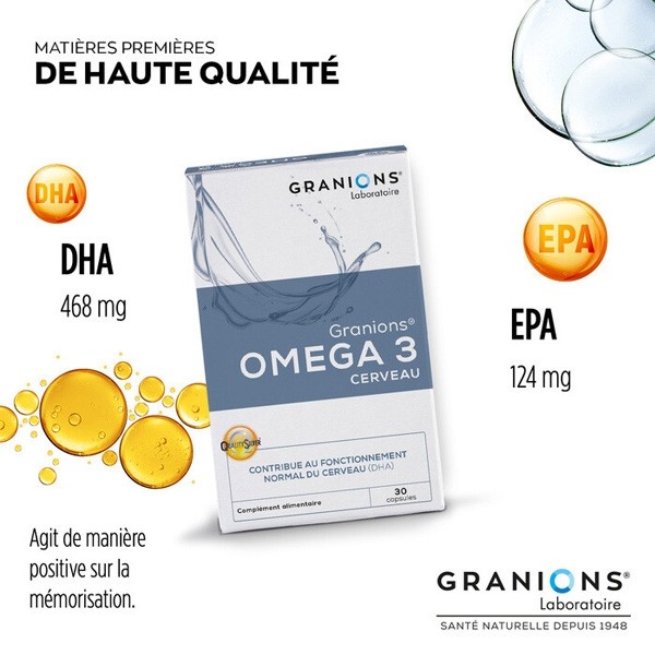 Granions Omega 3 Cerveau capsules