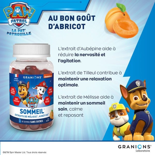 Granions Pat Patrouille Sommeil gummies