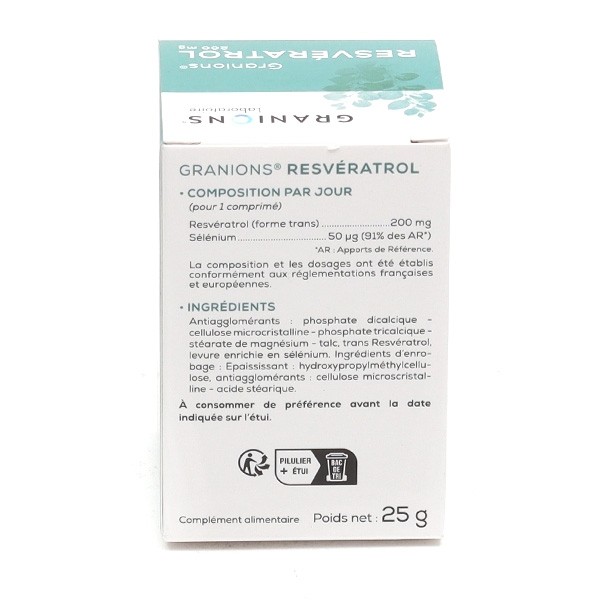 Granions resvératrol 200 mg comprimés