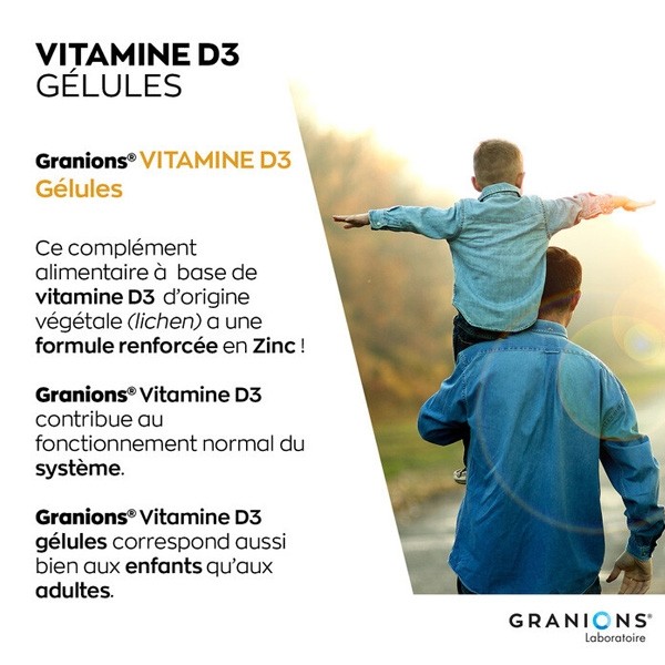Granions Vitamine D3 gélules