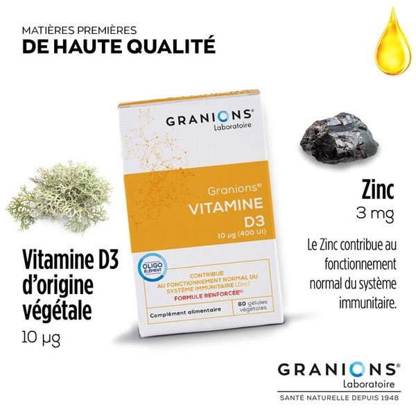 Granions Vitamine D3 gélules