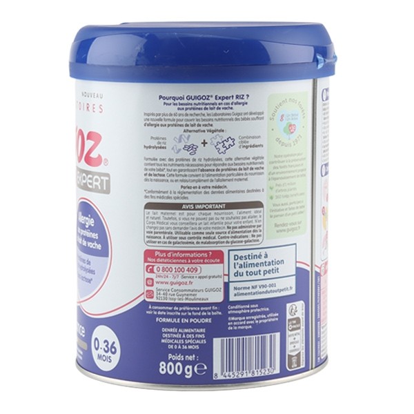Guigoz Expert riz lait 0-36 mois