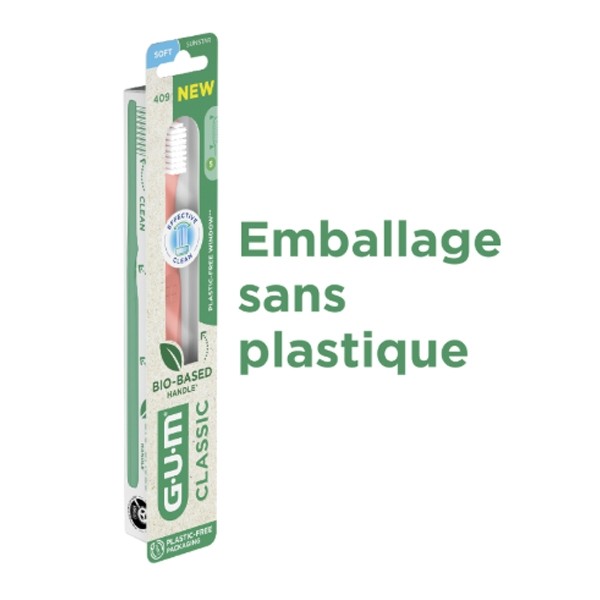 Gum Brosse à dents biosourcée souple Classic 409