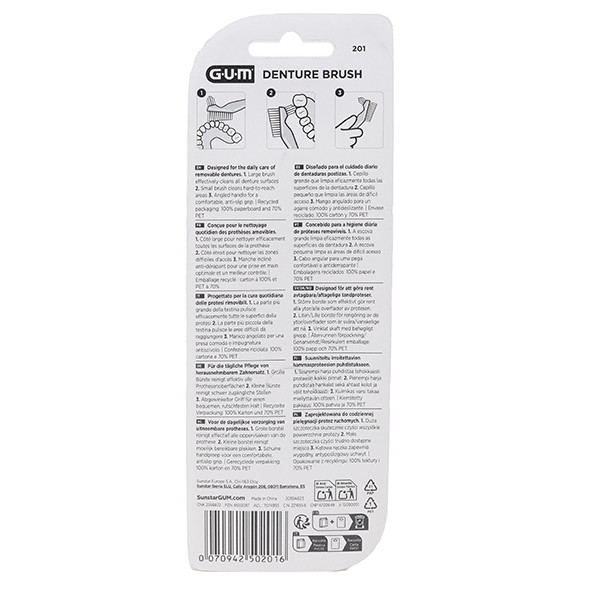 Gum brosse pour prothèse dentaire