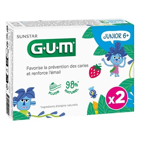 Gum Junior Gel dentifrice goût fraise