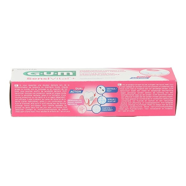 Gum SensiVital+ dentifrice
