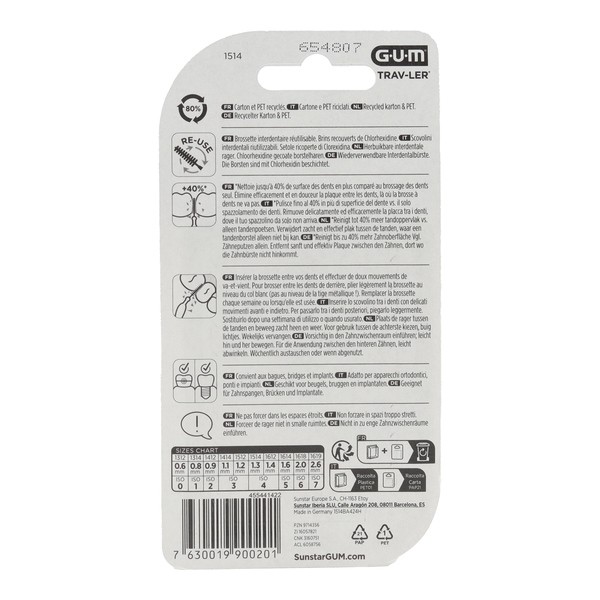 Gum Trav-Ler brossette interdentaire conique