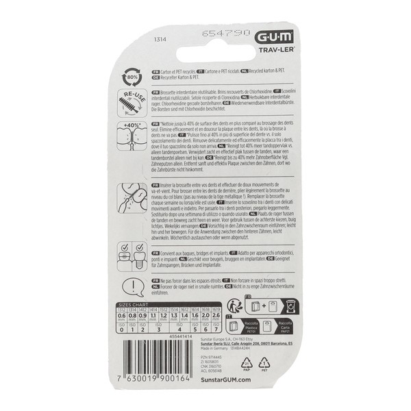 Gum Trav-Ler brossette interdentaire cylindrique