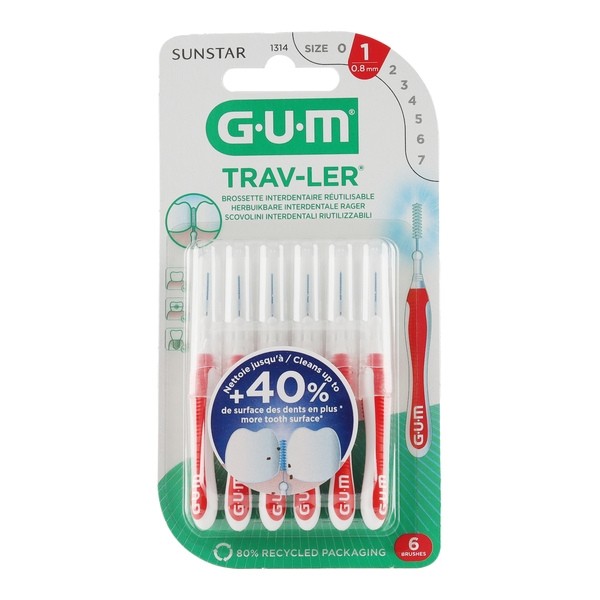 Gum Trav-Ler brossette interdentaire cylindrique
