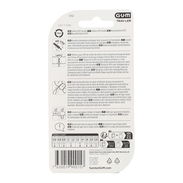 Gum Trav-Ler brossette interdentaire cylindrique