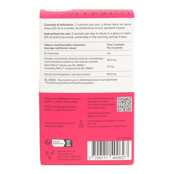 GynDelta Flash + Confort urinaire sticks