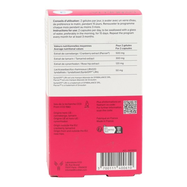 GynDelta Microbiota confort urinaire gélules