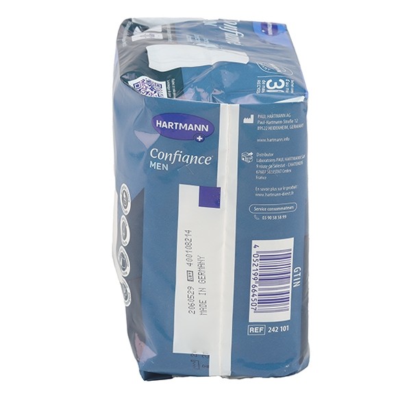 Confiance Men protections absorbantes 2 gouttes