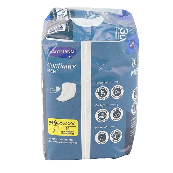 Confiance Men protections absorbantes 3 gouttes