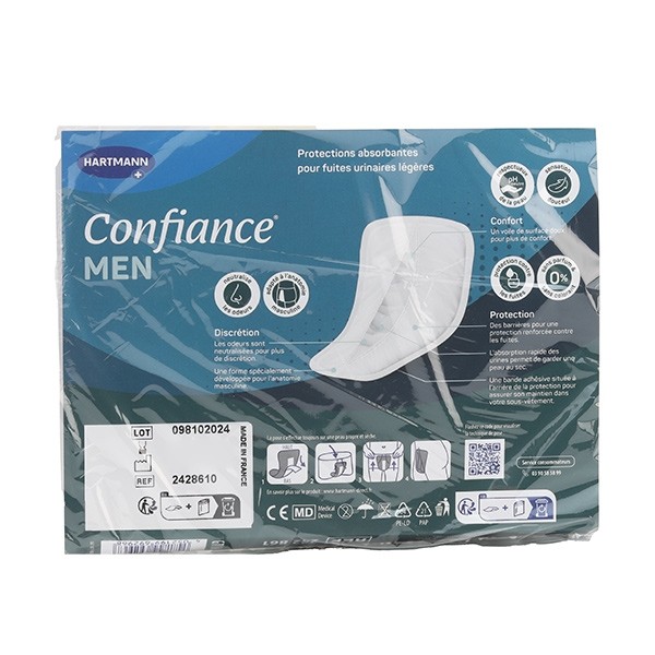 Confiance Men protections absorbantes 3 gouttes