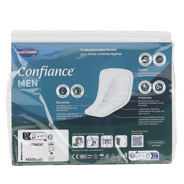 Confiance Men protections anatomiques 4 gouttes
