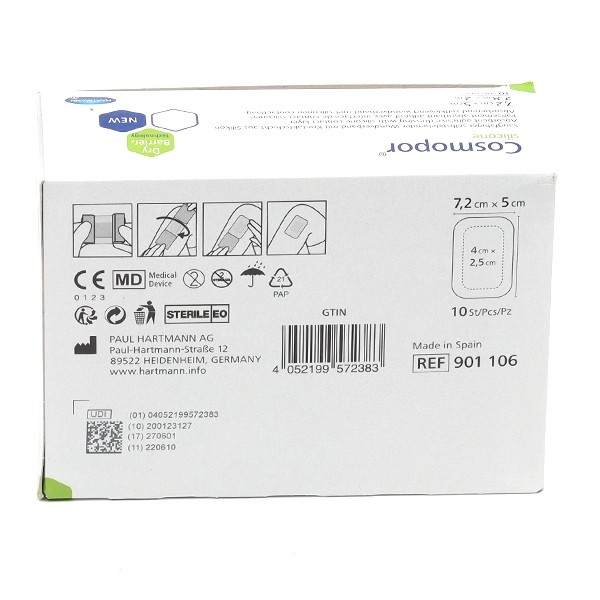 Hartmann Cosmopor silicone pansement adhésif siliconé