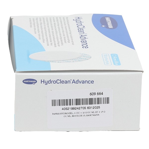 Hartmann HydroClean Advance pansement irrigo-absorbant x10
