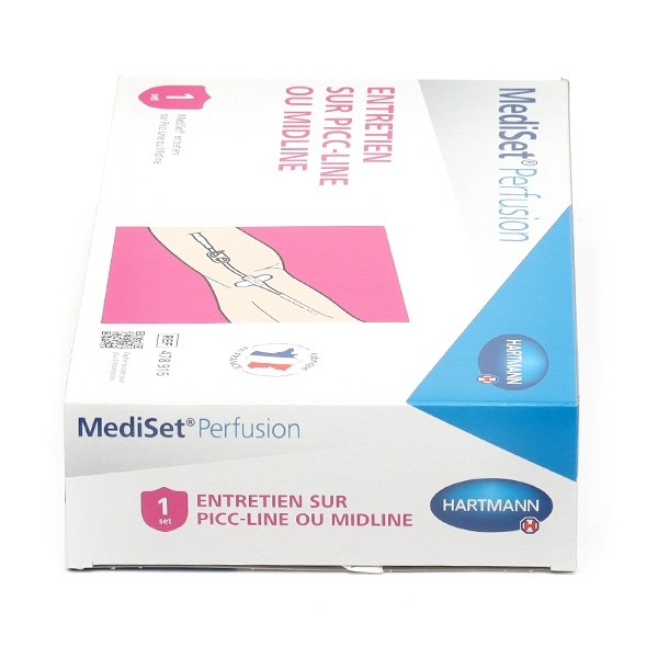 Mediset Perfusion pose sur picc line