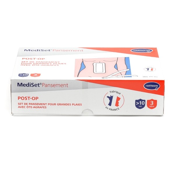 MediSet Pansement Post-Op Grandes plaies avec ôte-agrafes