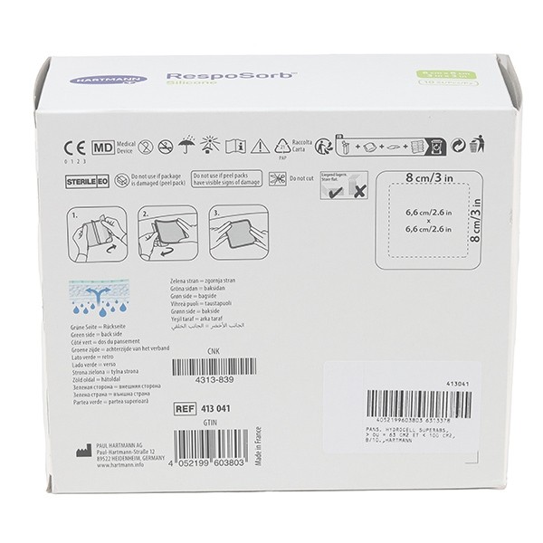 Hartmann RespoSorb Silicone pansement hydrocellulaire