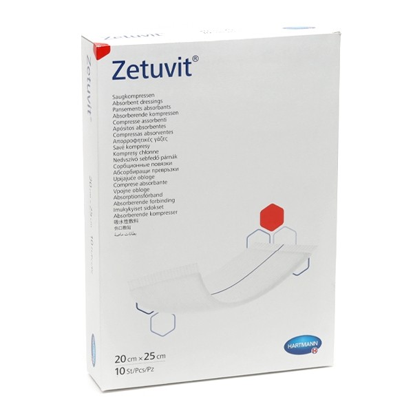 Hartmann Zetuvit pansements absorbants stériles 10 unités