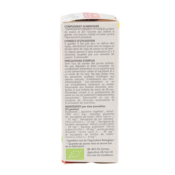 HerbalGem Energem épuisement physique Bio