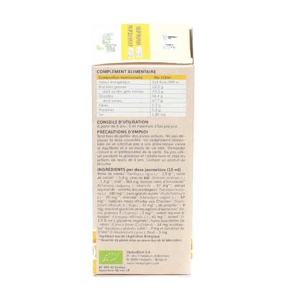 Herbalgem Propolis Junior sirop Bio