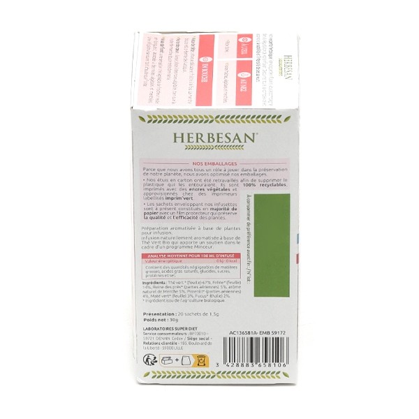 Herbesan sachets infusion Minceur bio