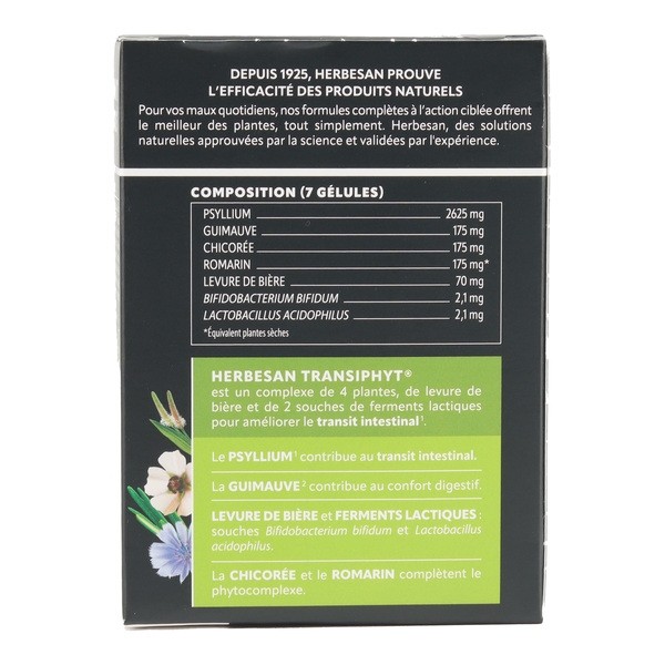 Herbesan Transiphyt Transit facile gélules