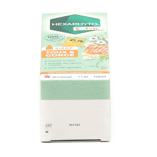 Hexaphyto Sirop Toux et gorge enfant