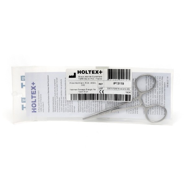 Holtex Pince Hartmann droite sans griffe 9 cm