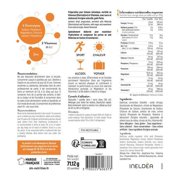 STC Nutrition Hydra+ pastilles effervescentes