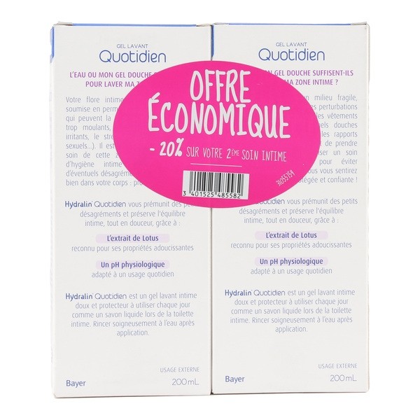 Hydralin Quotidien gel lavant intime