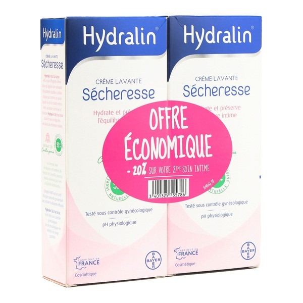 Hydralin Sécheresse Crème lavante