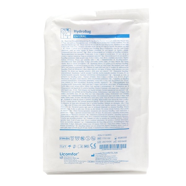 Fresenius poche à eau vide Hydrobag