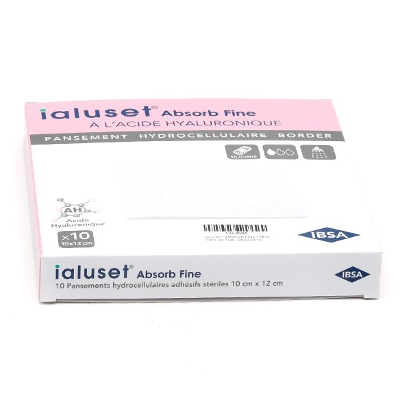 Ialuset Absorb Fine Border Pansement adhésif siliconé