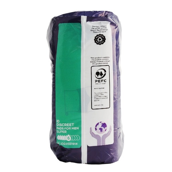 ID Discreet for men Super protections anatomiques 6 gouttes