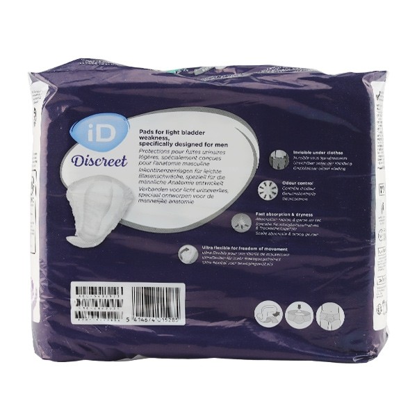 ID Discreet for men Super protections anatomiques 6 gouttes