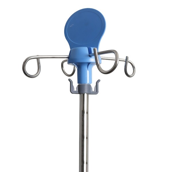 Pied porte sérum Eco 4 crochets