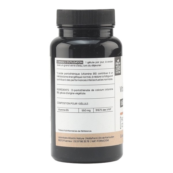 Nat et Form Vitamine B5 gélules