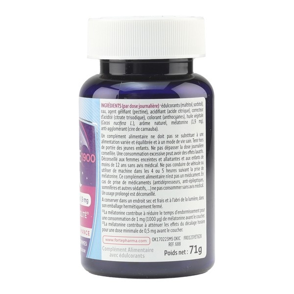 Forté Nuit Mélatonine 1900 gummies